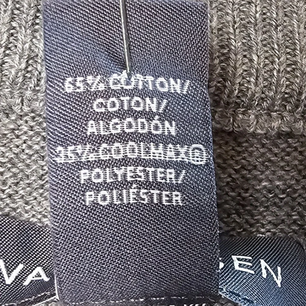 Van Heusen Mens Smart Temp‎ Short Sleeve Sweater XL Slim Fit Grey Cooling Knit